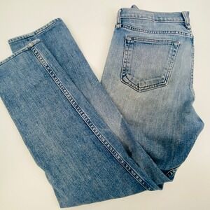 Rag Bone Slim Fit Jeans 30 Light Blue Straight Leg Casual Slight Distressing